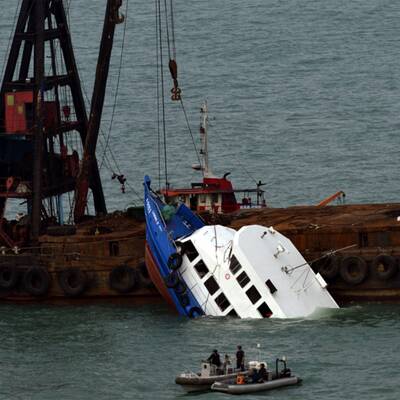 Schiffsunglück in Hongkong 