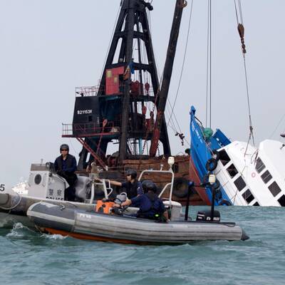 Schiffsunglück in Hongkong 