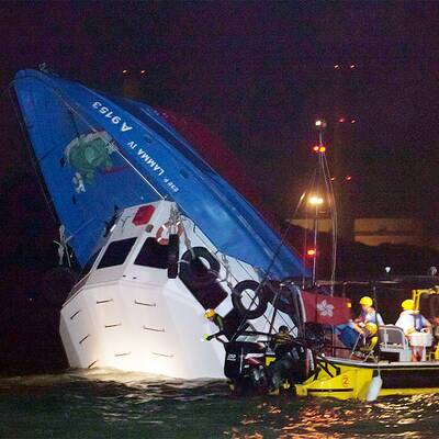 Schiffsunglück in Hongkong 