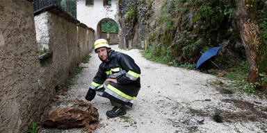 Felssturz auf Burg Hochosterwitz