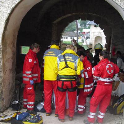 Felssturz auf Burg Hochosterwitz