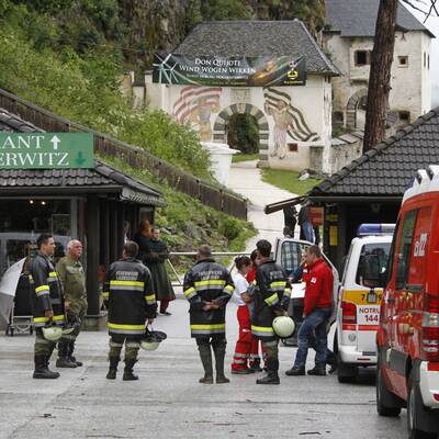 Felssturz auf Burg Hochosterwitz