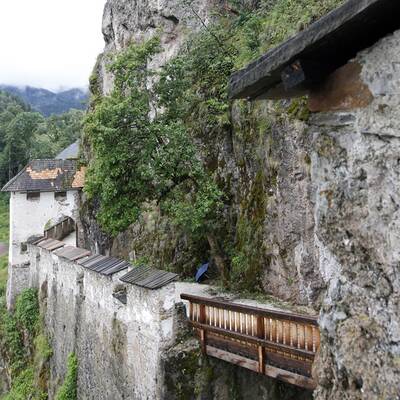 Felssturz auf Burg Hochosterwitz