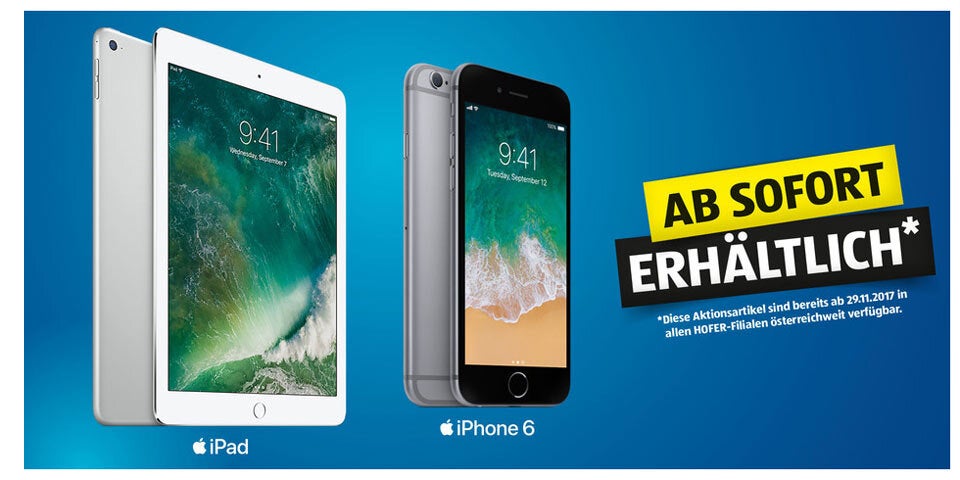 iPhone 6 und iPad bei Hofer zum Kampfpreis