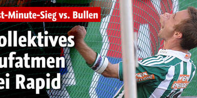 Kollektives Aufatmen bei Rapid