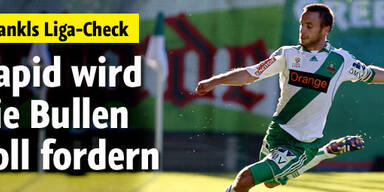 Rapid wird Bullen voll fordern