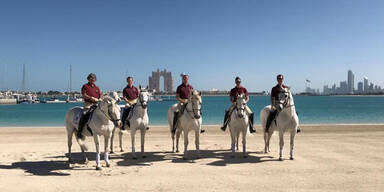 Lipizzaner-Show in der W&uuml;ste
