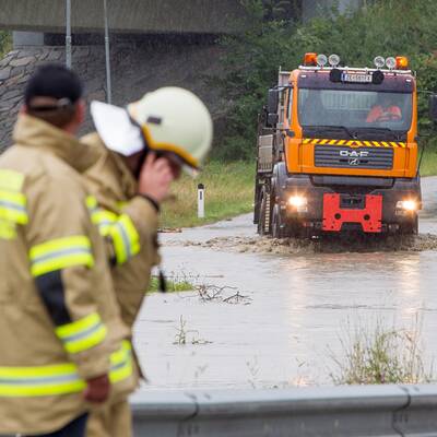 Hochwasser in Brixen im Thale 