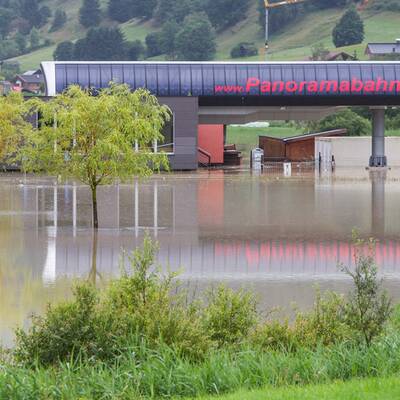 Hochwasser in Brixen im Thale 
