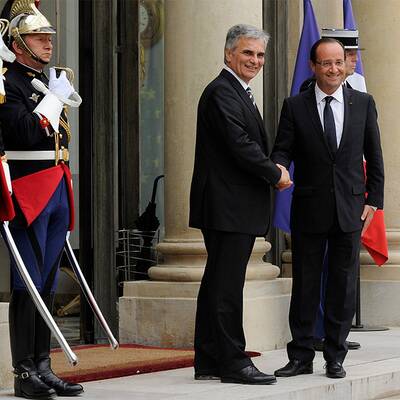 Werner Faymann / Francois Hollande 