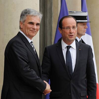 Werner Faymann / Francois Hollande 