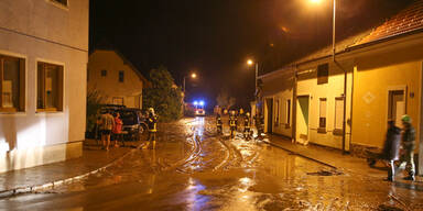 Schwere Unwetter-Schäden in Hollabrunn