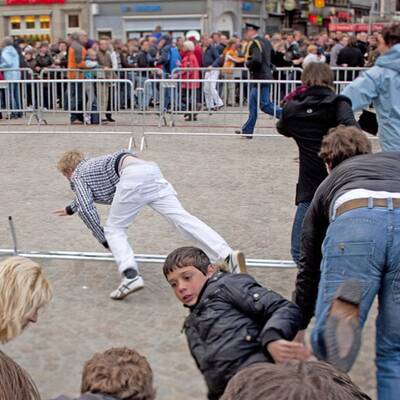 Massenpanik in Amsterdam