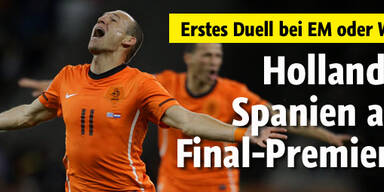 Erstmals Holland - Spanien bei Großevent