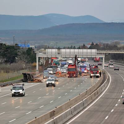Lkw-Unfall auf der A2