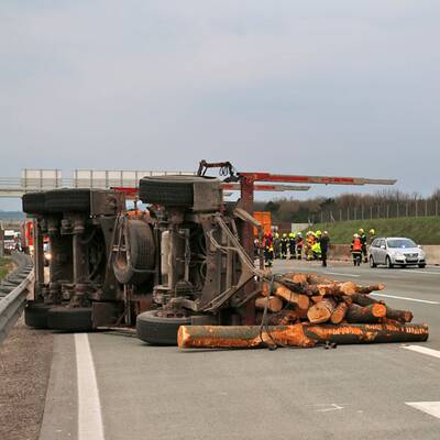 Lkw-Unfall auf der A2