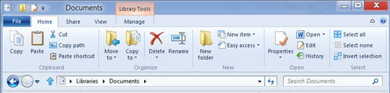 Windows 8: Explorer mit Ribbon-Interface