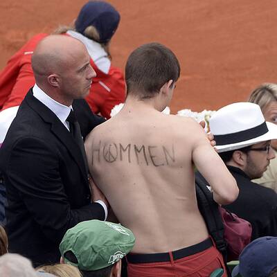 Nacktprotest bei French Open-Finale