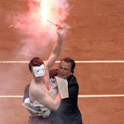 Nacktprotest bei French Open-Finale