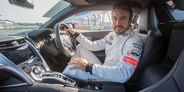 Alonso gab dem neuen NSX die Sporen