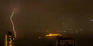 Mega-Hagelsturm in Hong Kong