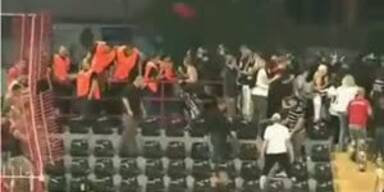 Ausschreitungen beim Honved-Sturm-Match