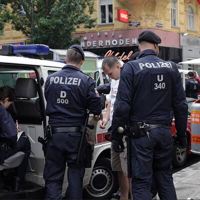 Deutsche Hooligans in Wien