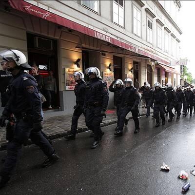 Deutsche Hooligans in Wien