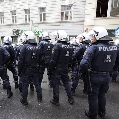 Deutsche Hooligans in Wien