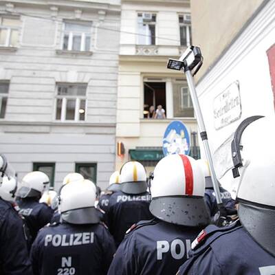 Deutsche Hooligans in Wien