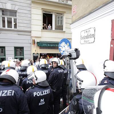 Deutsche Hooligans in Wien