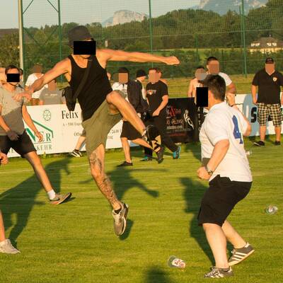 Hooligan-Schlacht bei Lindner-Testspiel