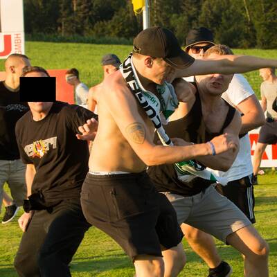 Hooligan-Schlacht bei Lindner-Testspiel
