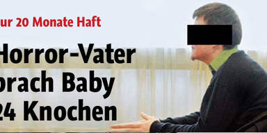 Kärntner Vater brach Baby 24 Knochen
