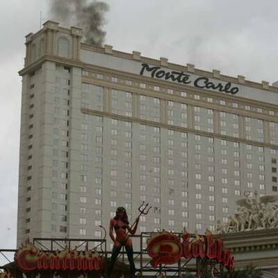 Casino-Hotel in Las Vegas steht in Flammen