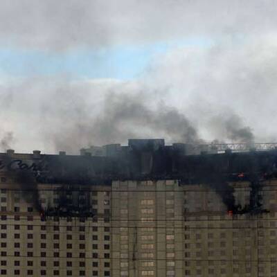 Casino-Hotel in Las Vegas steht in Flammen
