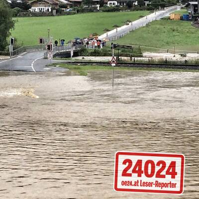 Hochwasser in Brixen im Thale 