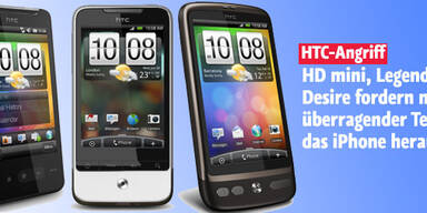 HTC schickt 3 iPhone-Killer ins Rennen