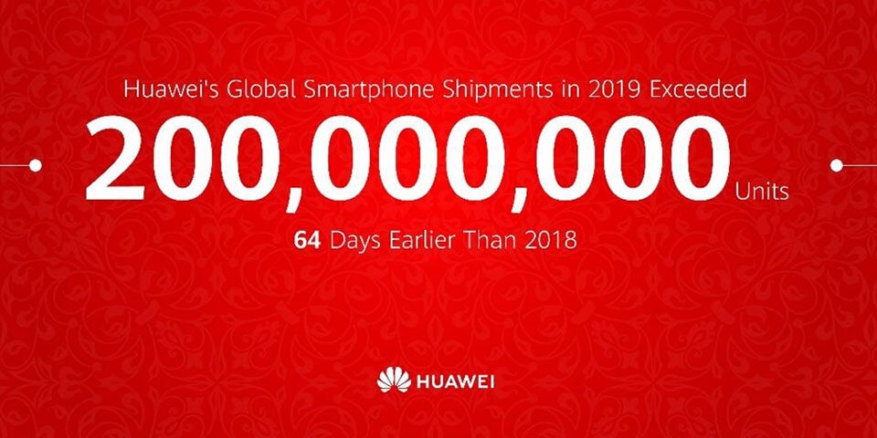 Huawei hat 2019 bereits 200 Mio. Smartphones verkauft