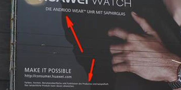 Mega-Blamage für Huawei mit Werbeplakat