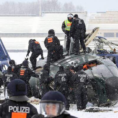 Hubschrauber über Berlin zusammengekracht