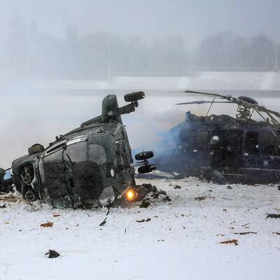 Hubschrauber über Berlin zusammengekracht