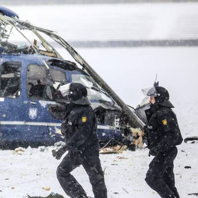 Hubschrauber über Berlin zusammengekracht