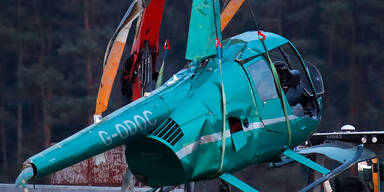 Hubschrauber-Absturz im S&uuml;dburgenland: Drei Verletzte