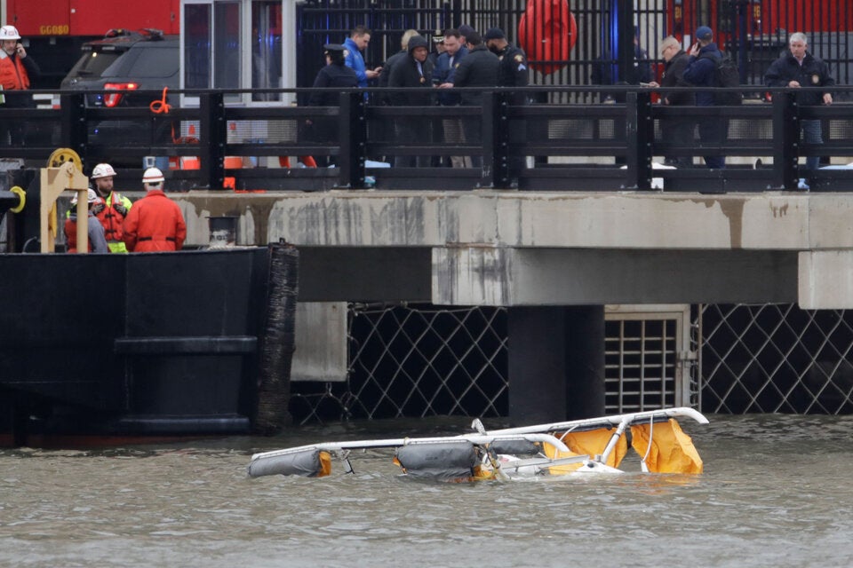 Hubschrauber in NY abgestürzt
