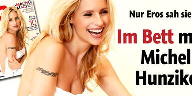 Im Bett mit sexy Michelle Hunziker