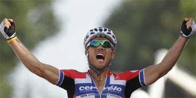 Norweger Hushovd gewinnt 3. Tour-Etappe