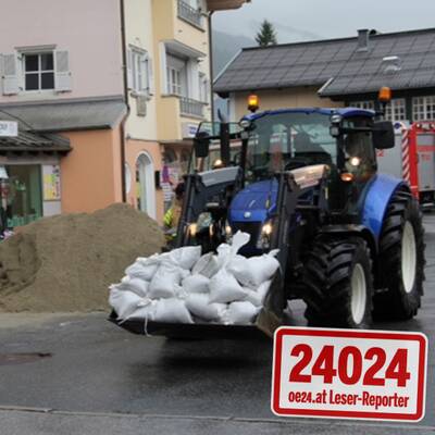 Hochwasser in Brixen im Thale 