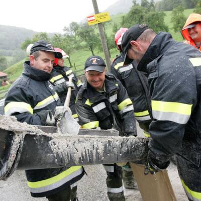 Hochwasser in Ransing bei Mariazell