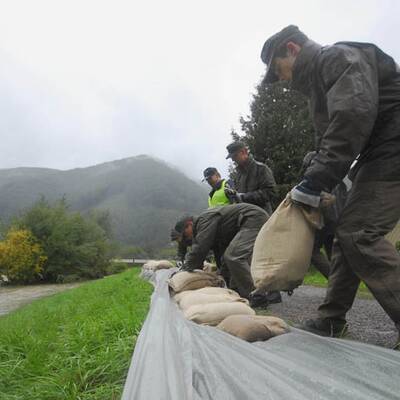 Hochwasser in Ransing bei Mariazell